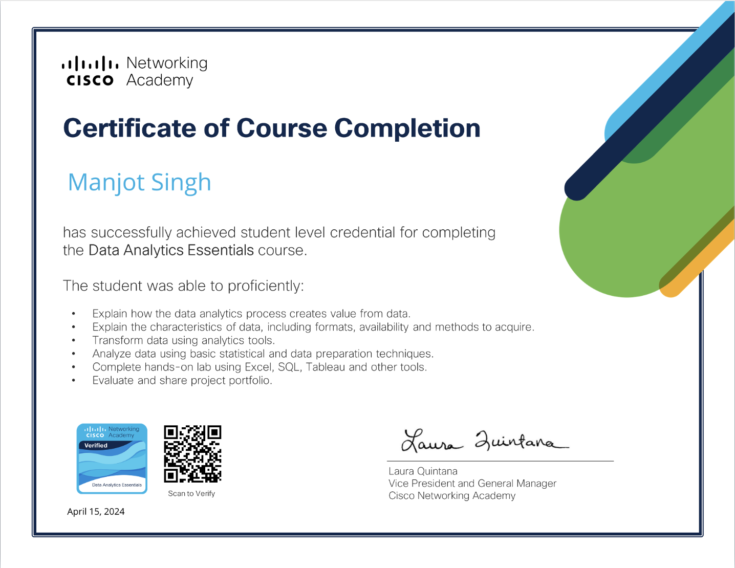 Cisco Certificate