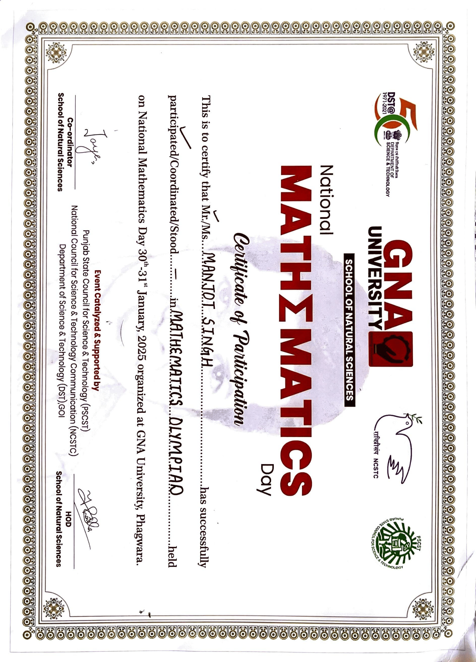 Mathematics Olympiad